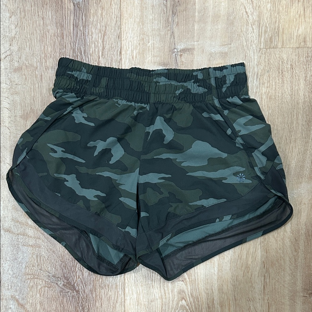 Athleta Printed Mesh Racer Run Women's Shorts
